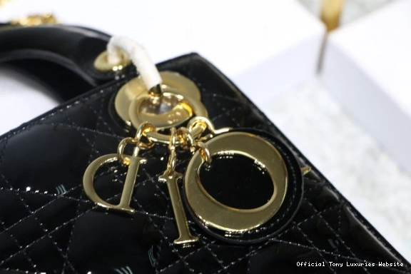 Tony Luxuries With Mini diro leather Cow Lady patent 0812